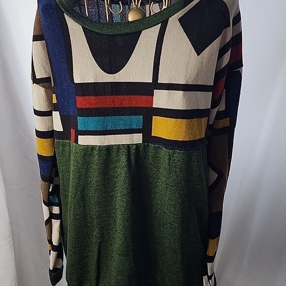 Vintage 80's 90's Abstract Lightweight Sweater Size M - Picture 2 of 5